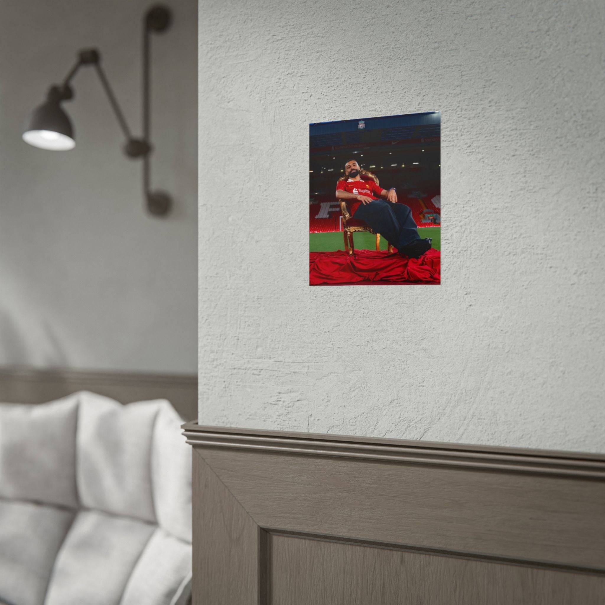 Mo Salah Poster — Liverpool Legend Throne Rolled Poster