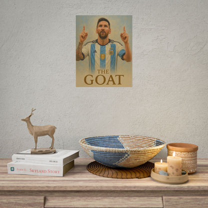 Lionel Messi "The GOAT" Poster