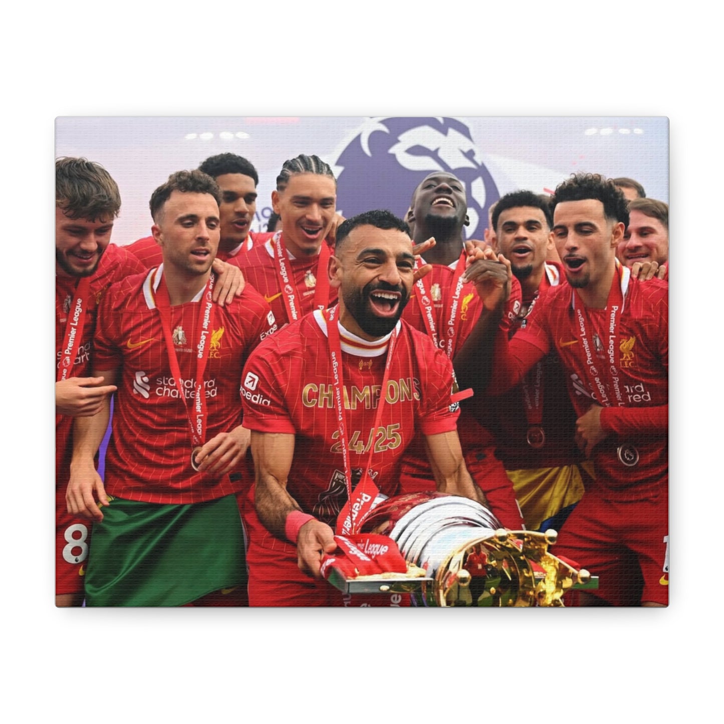Liverpool Premier League Champions Celebration Matte Canvas Print