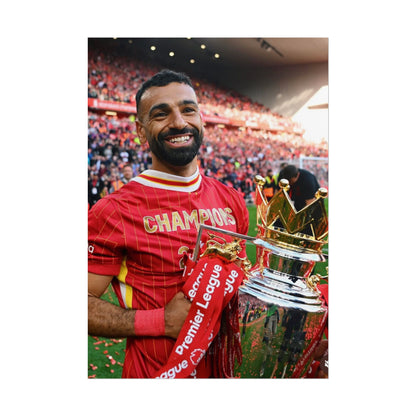 Mo Salah Premier League Champion 24/25 Poster