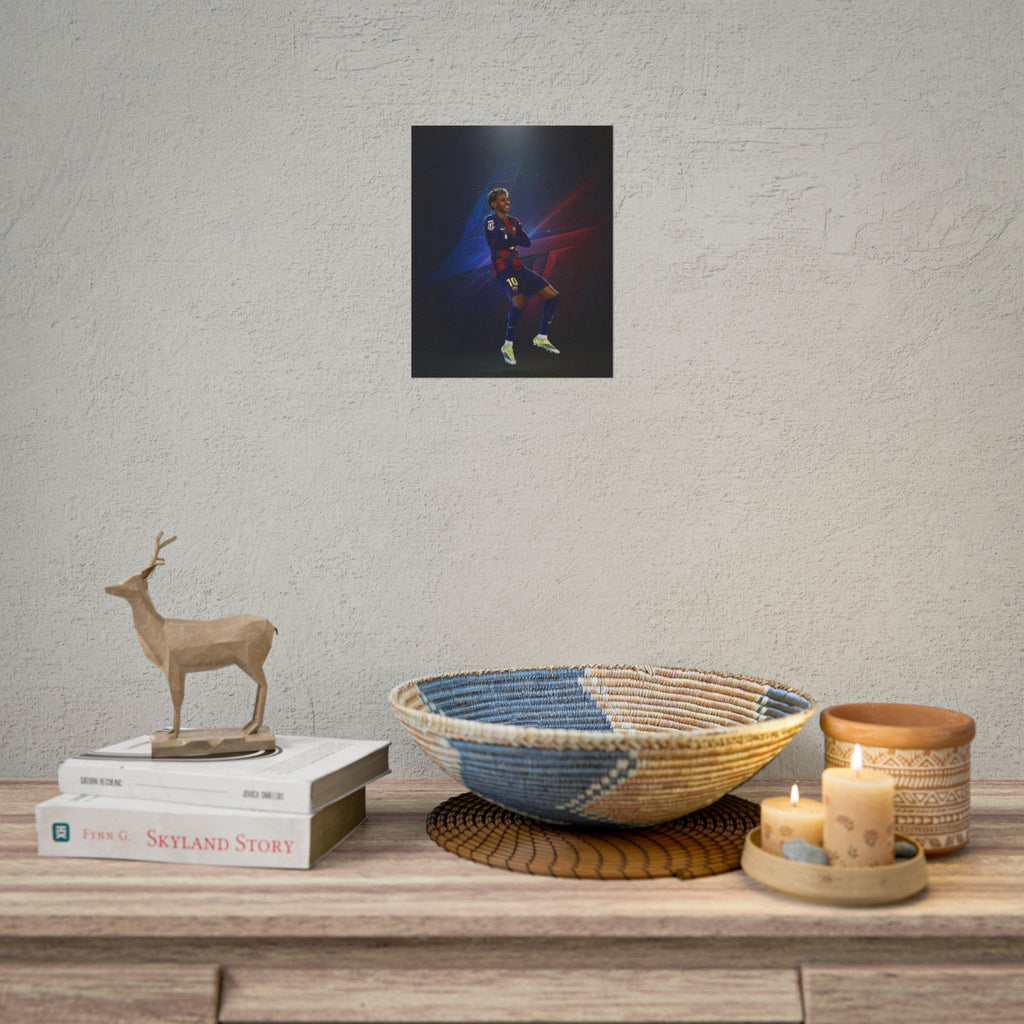 Lamine Yamal Celebration Poster - Barcelona Starboy | Available in multiple sizes