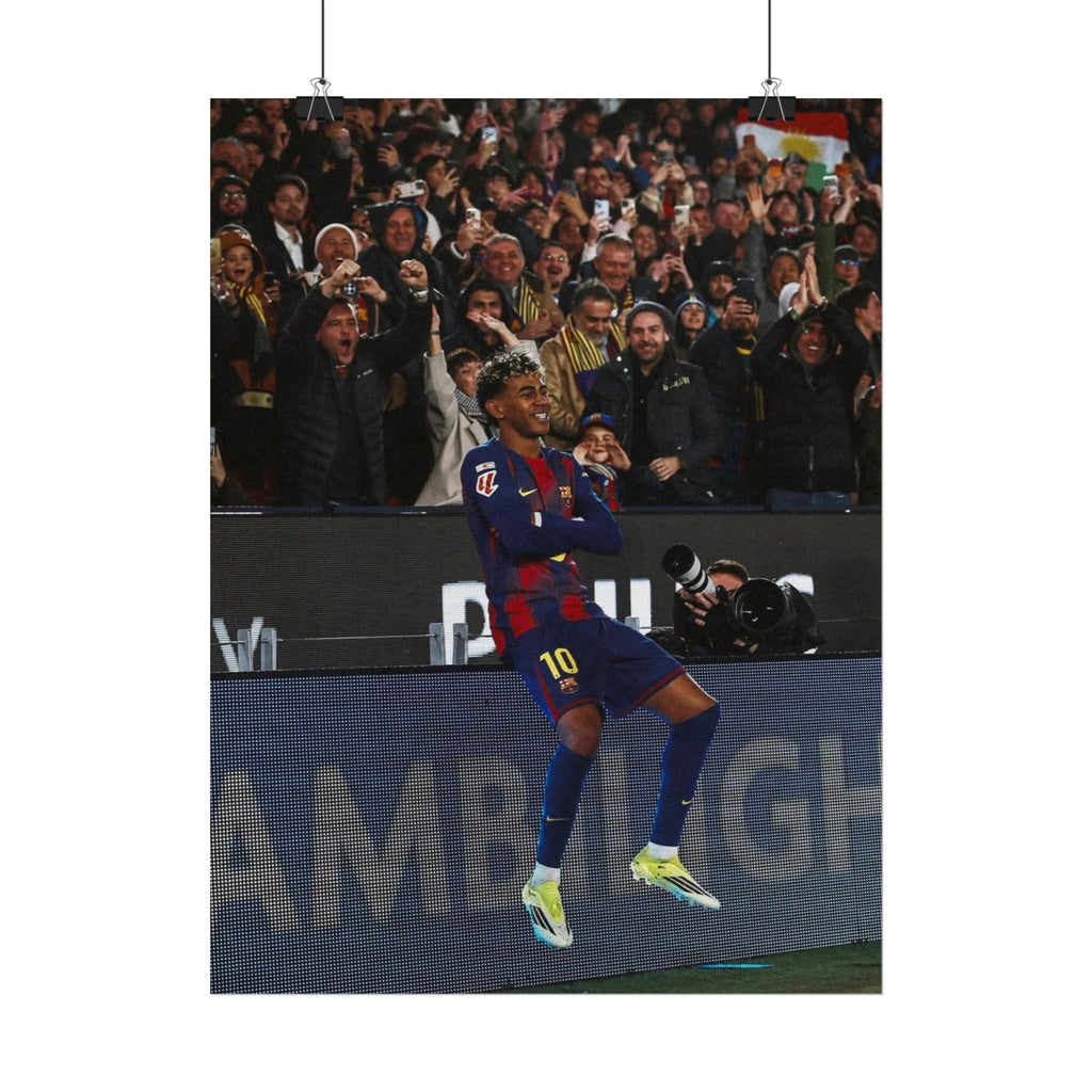 Lamine Yamal Poster — Barcelona Football Star Wall Art