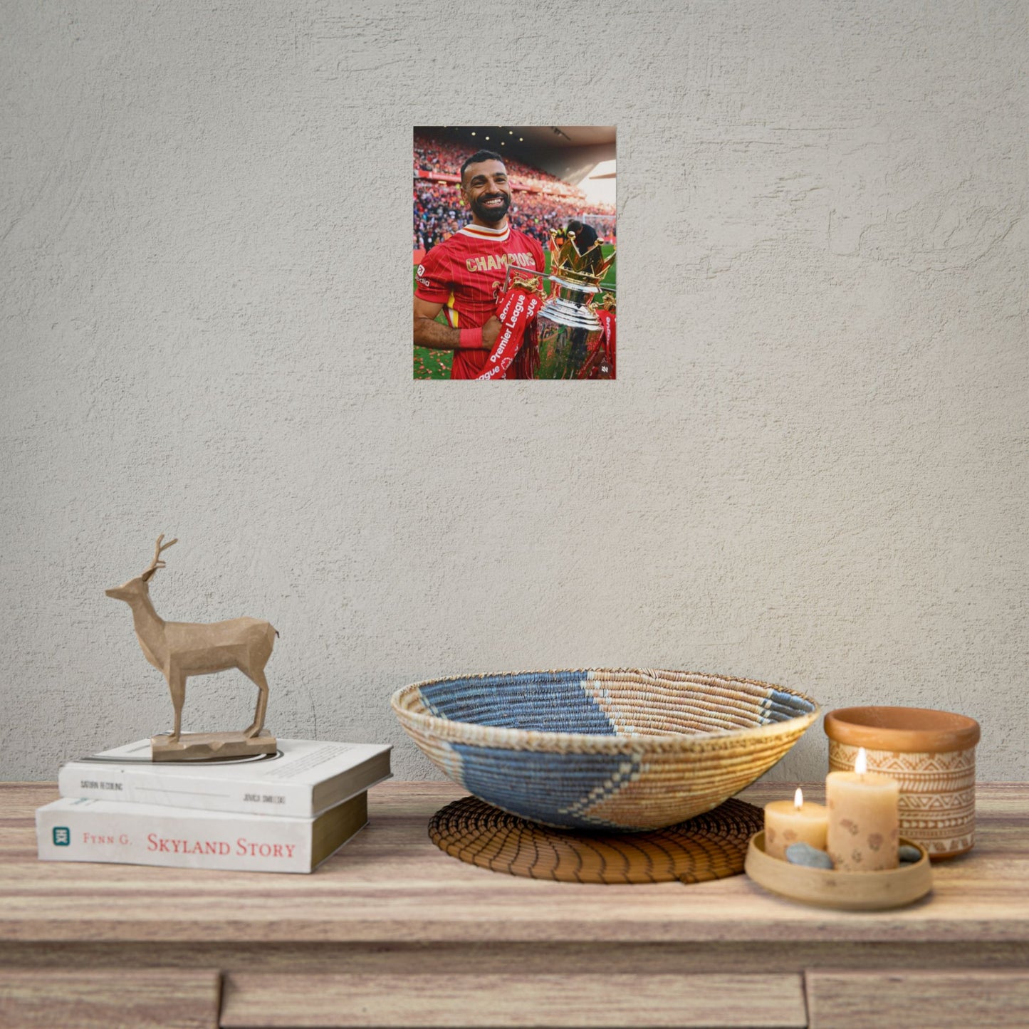 Mo Salah Premier League Champion 24/25 Poster