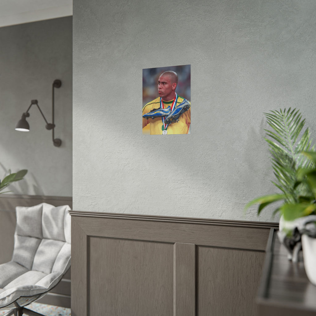 Ronaldo Brazil Champion Poster — Rolled Sports Wall Art