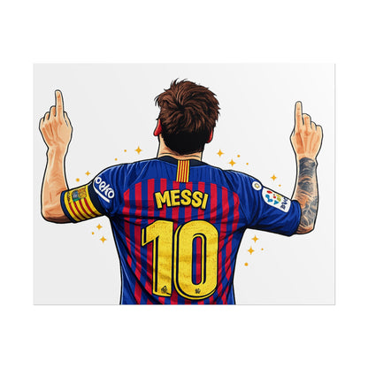 Lionel Messi Celebration Poster