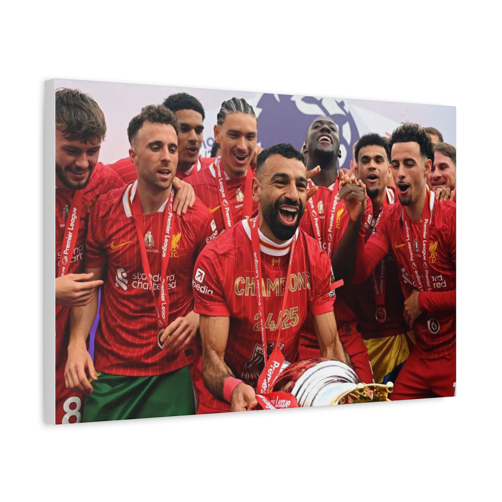 Liverpool Premier League Champions Celebration Matte Canvas Print