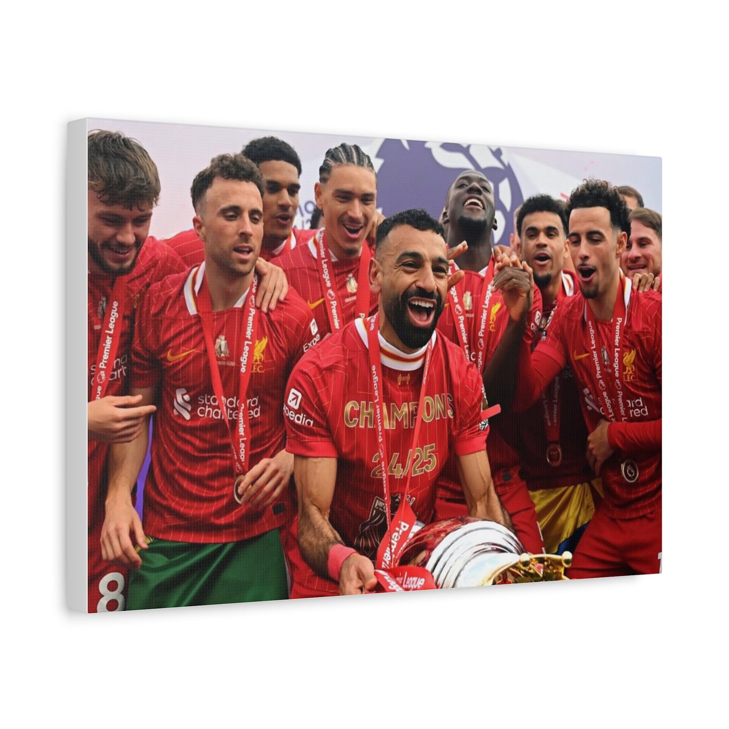 Liverpool Premier League Champions Celebration Matte Canvas Print