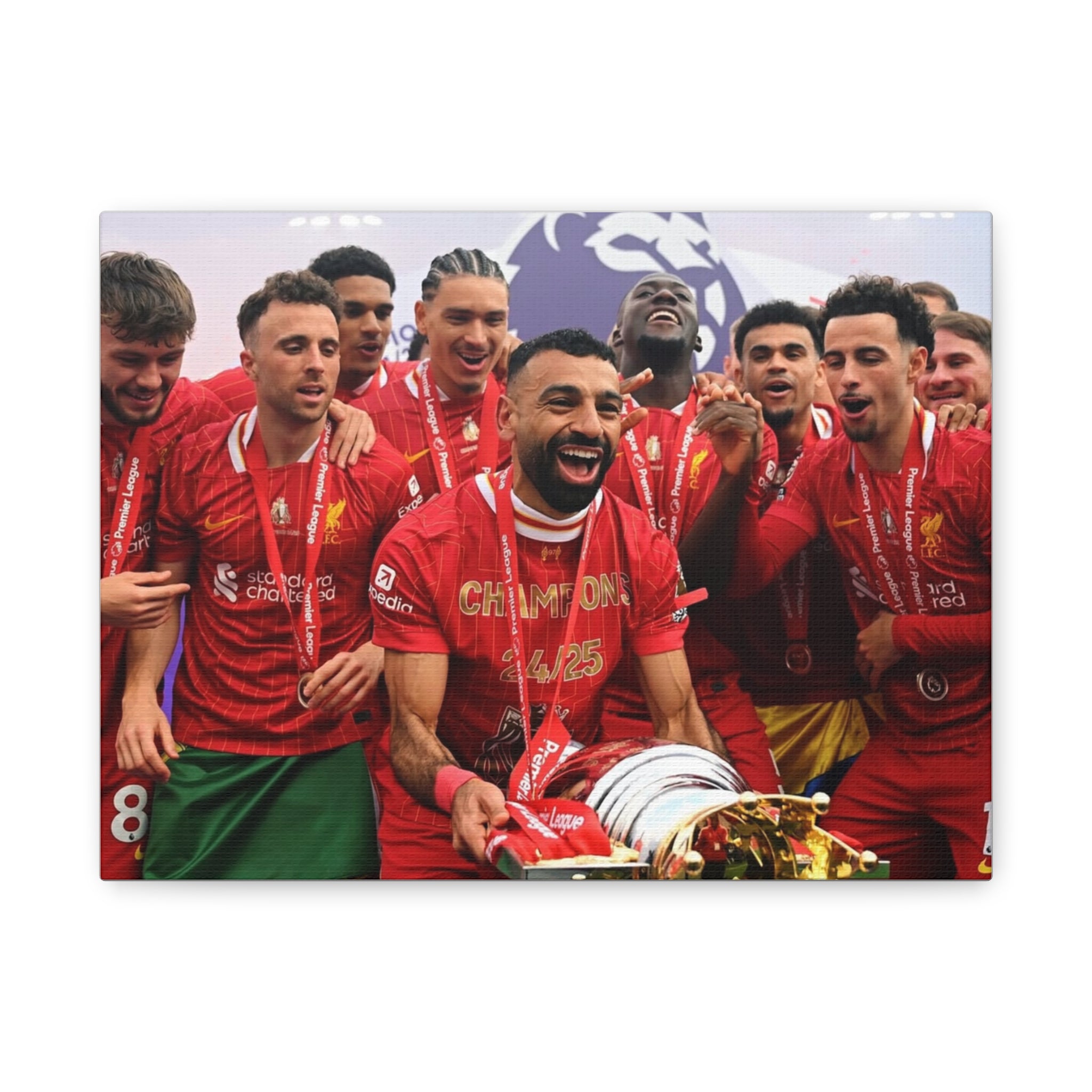 Liverpool Premier League Champions Celebration Matte Canvas Print