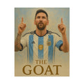 Lionel Messi Rolled Poster — "The GOAT" Soccer Player Tribute Poster