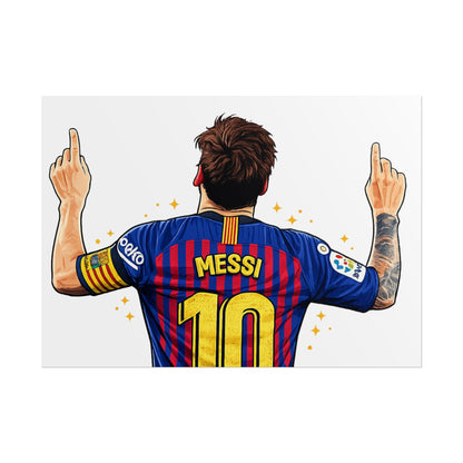 Lionel Messi Celebration Poster