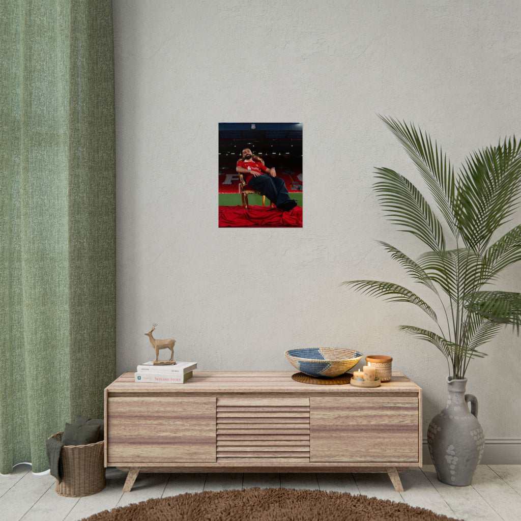Mo Salah Poster — Liverpool Legend Throne Rolled Poster