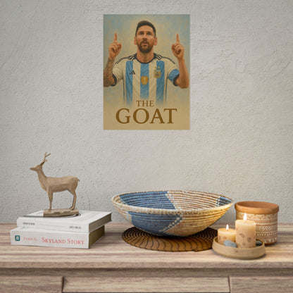 Lionel Messi "The GOAT" Poster