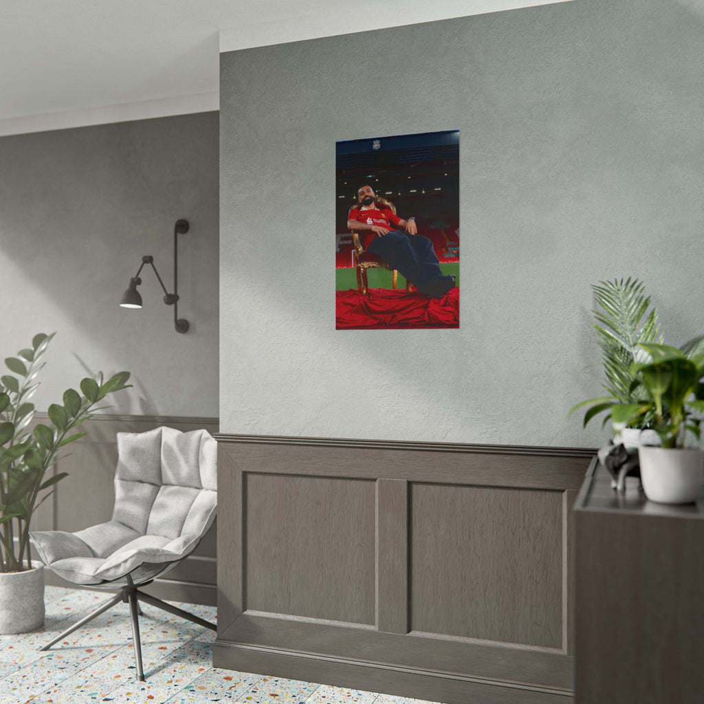 Mo Salah Poster — Liverpool Legend Throne Rolled Poster