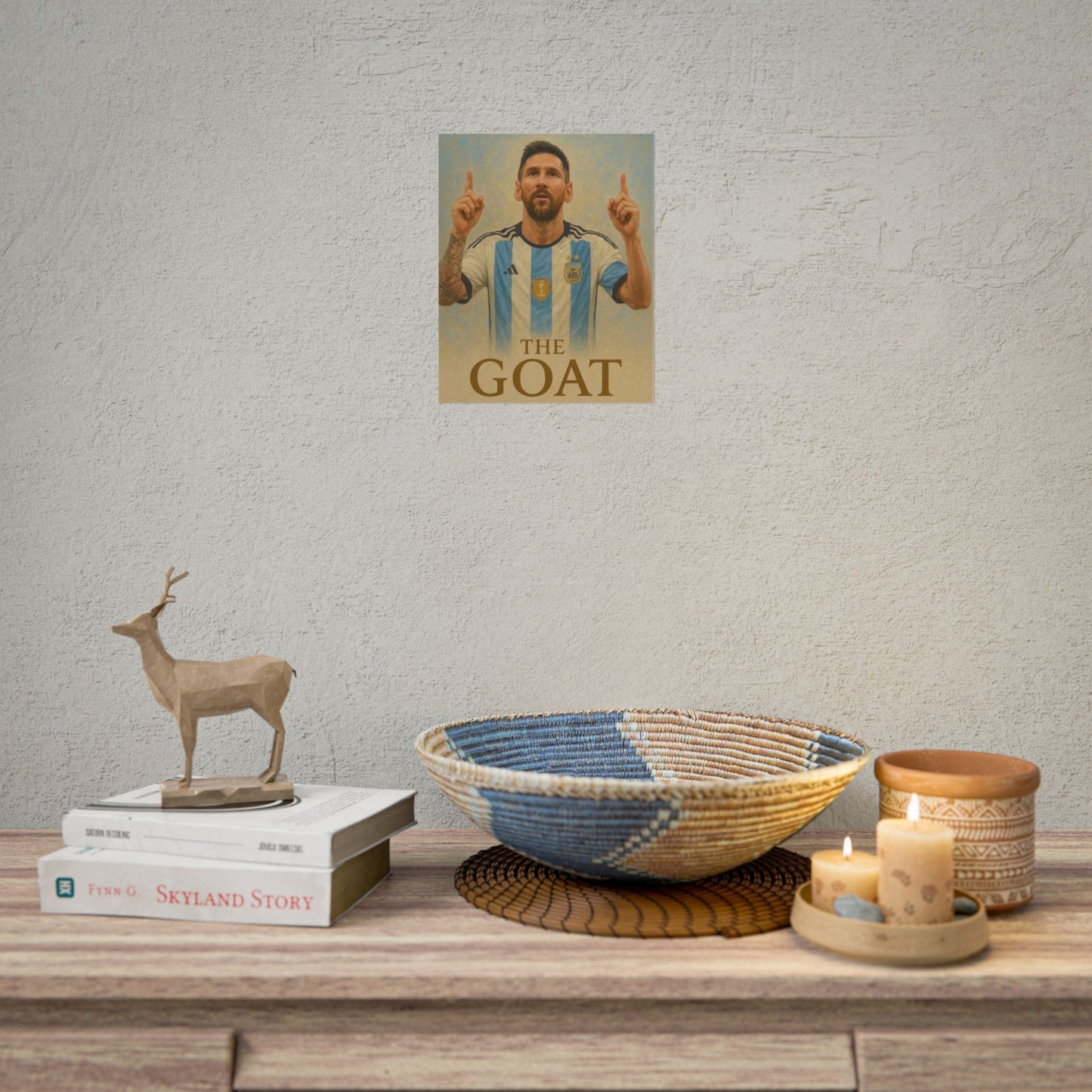 Lionel Messi "The GOAT" Poster