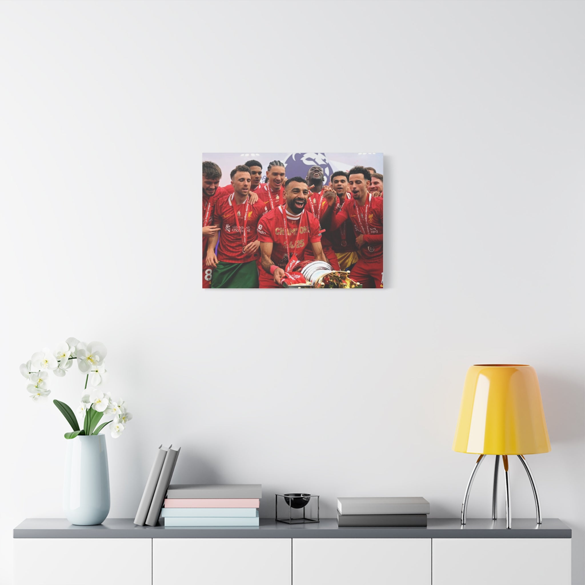 Liverpool Premier League Champions Celebration Matte Canvas Print