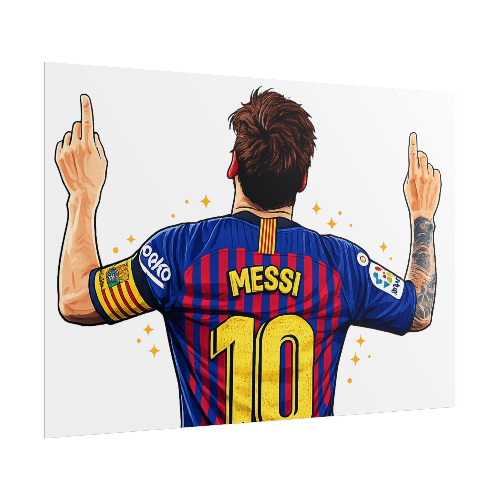 Lionel Messi Celebration Rolled Poster
