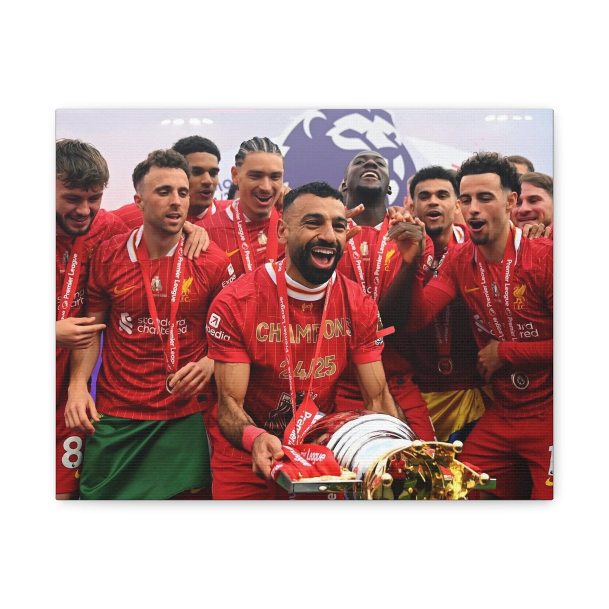 Liverpool Premier League Champions Celebration Matte Canvas Print
