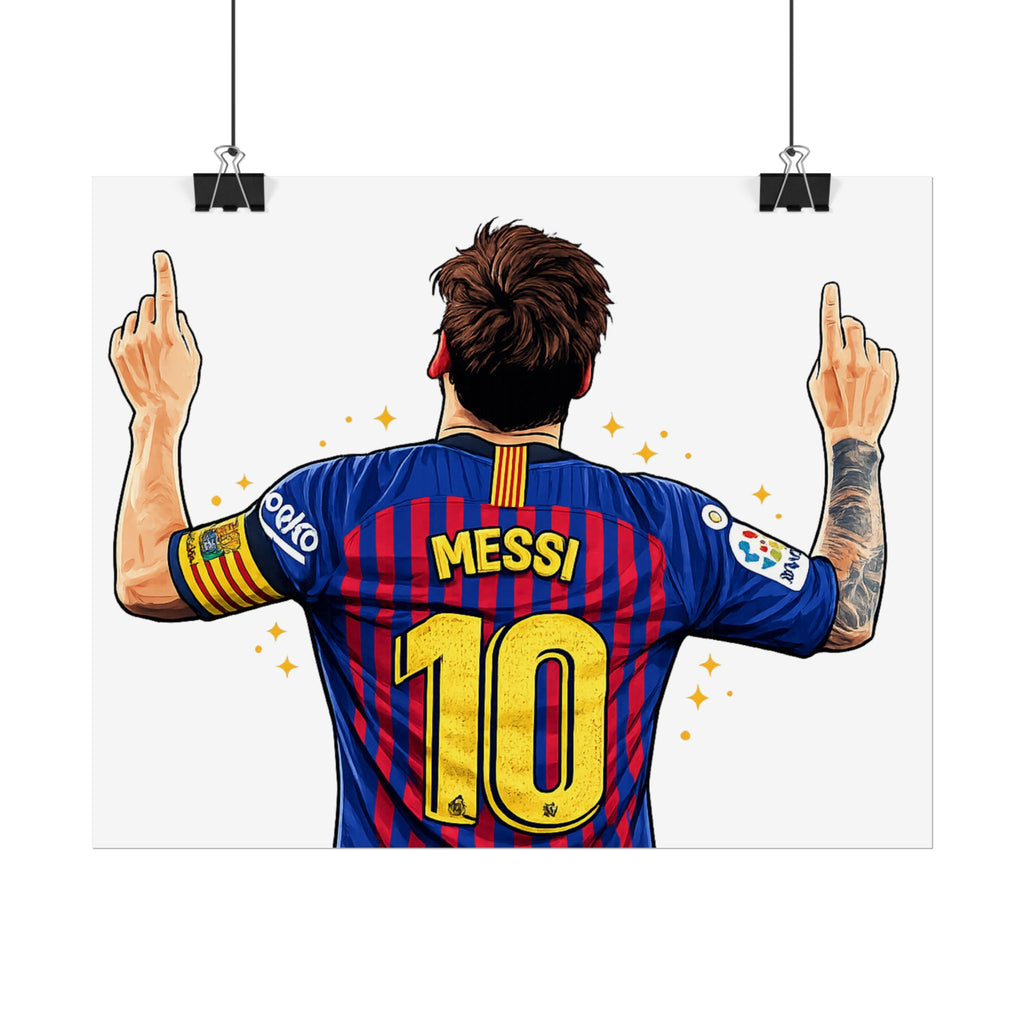 Lionel Messi Celebration Rolled Poster