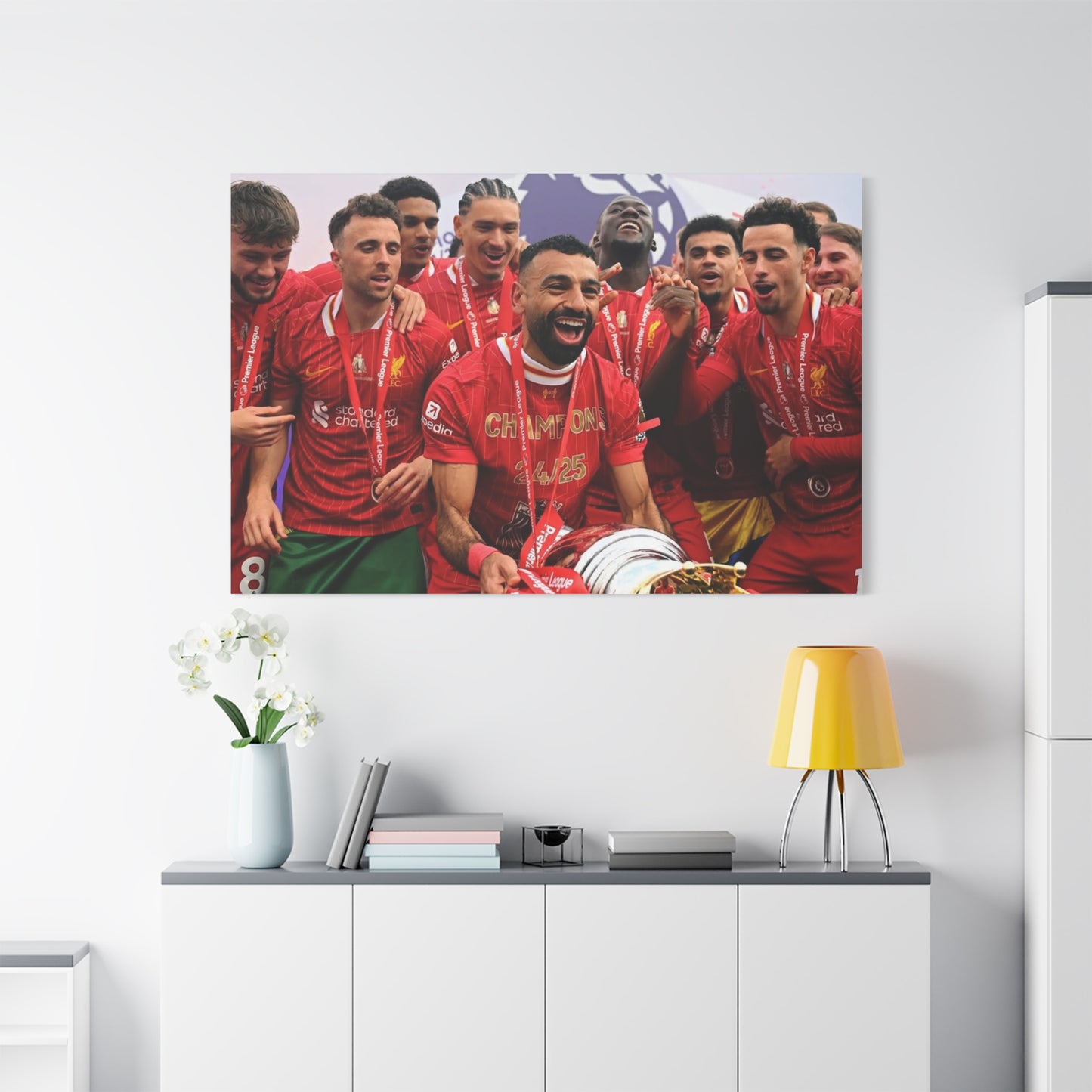 Liverpool Premier League Champions Celebration Matte Canvas Print