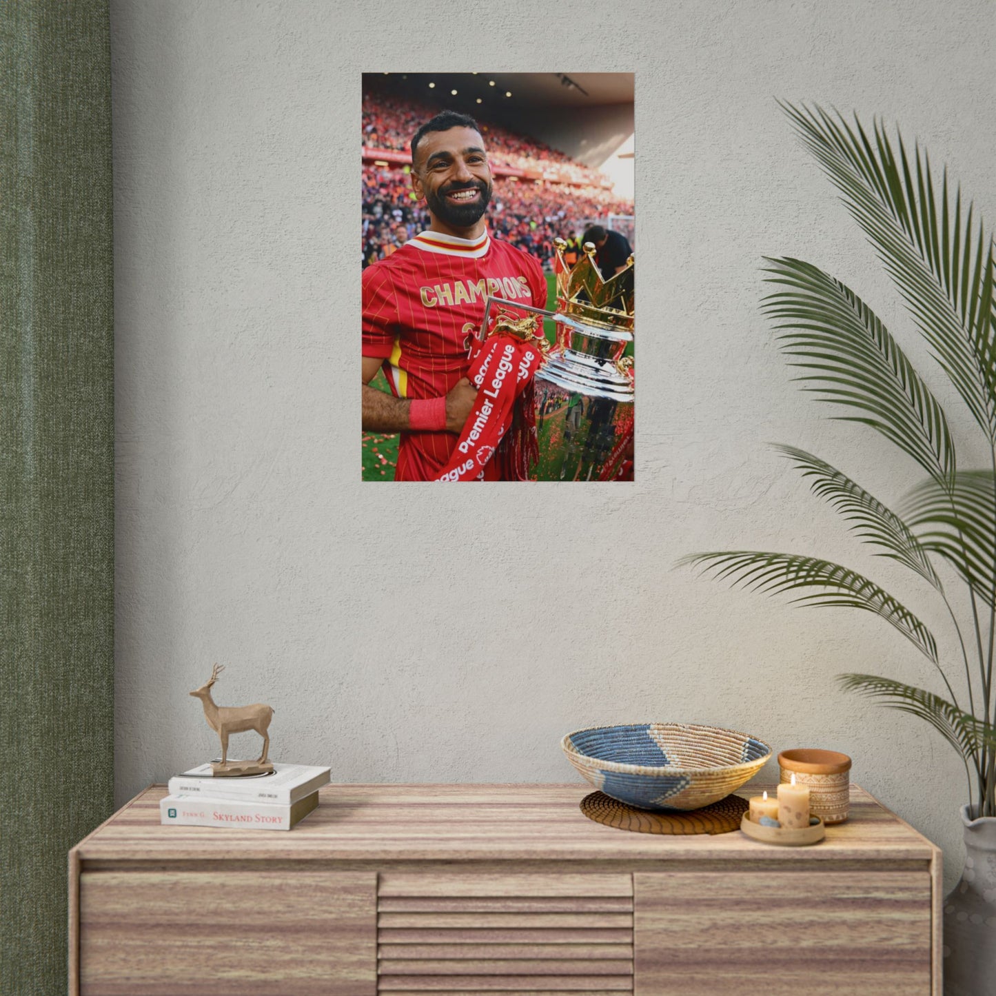 Mo Salah Premier League Champion 24/25 Poster