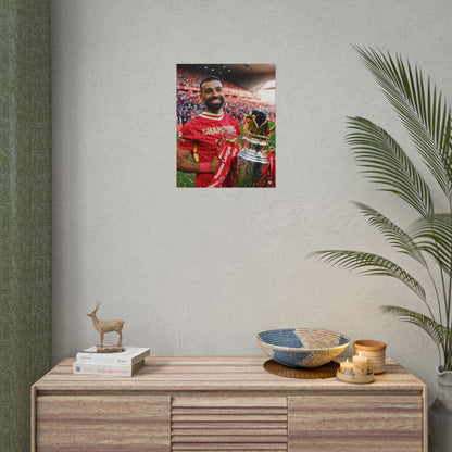 Mo Salah Premier League Champion 24/25 Poster