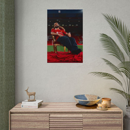 Mo Salah Throne Poster