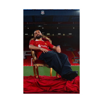 Mo Salah Throne Poster