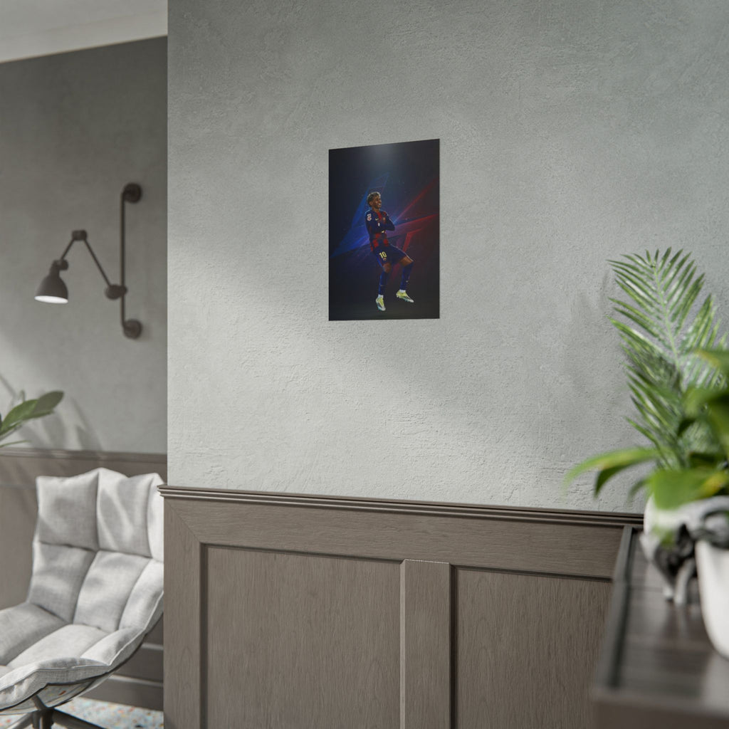 Lamine Yamal Celebration Poster - Barcelona Starboy | Available in multiple sizes