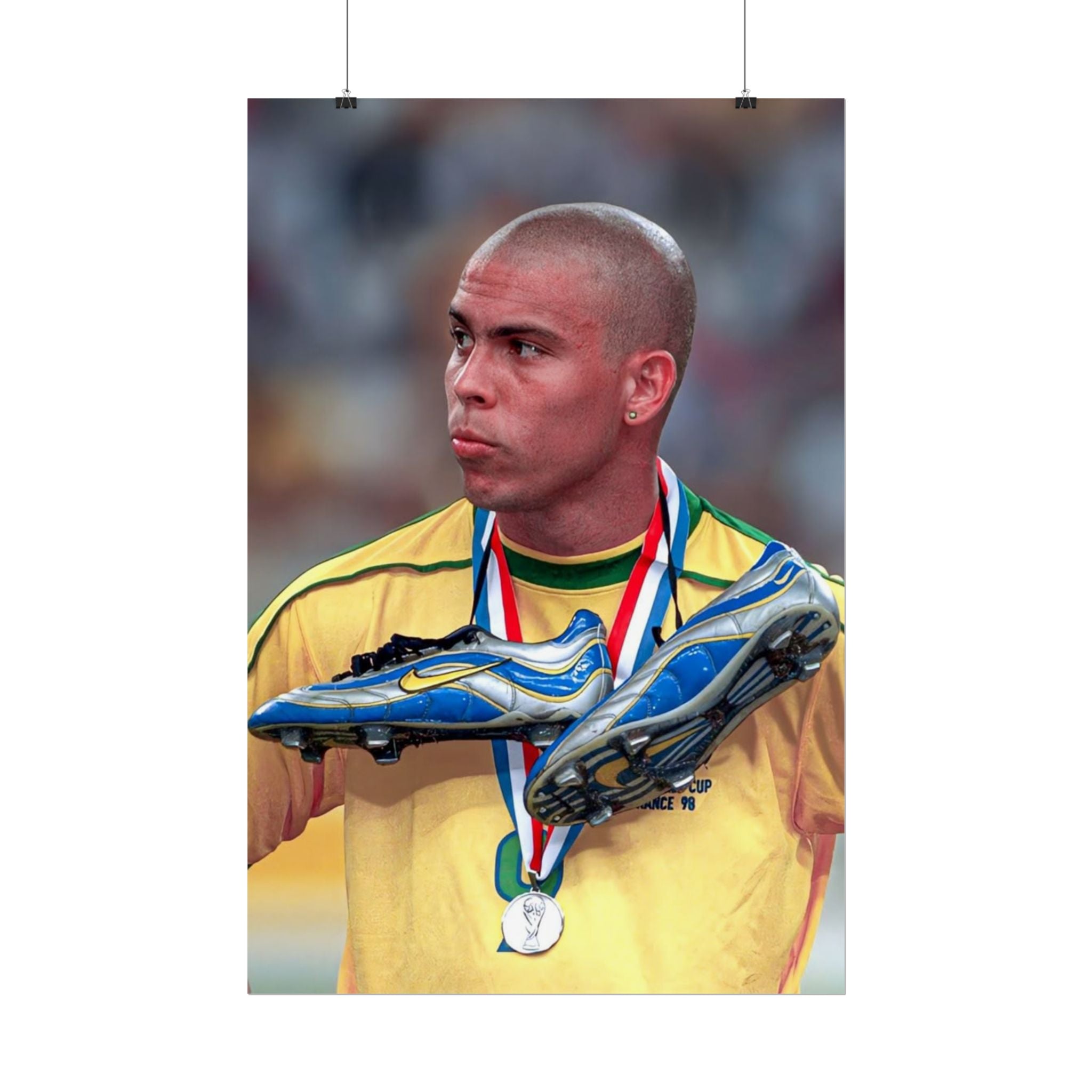 Ronaldo Brazil Champion Poster — Rolled Sports Wall Art