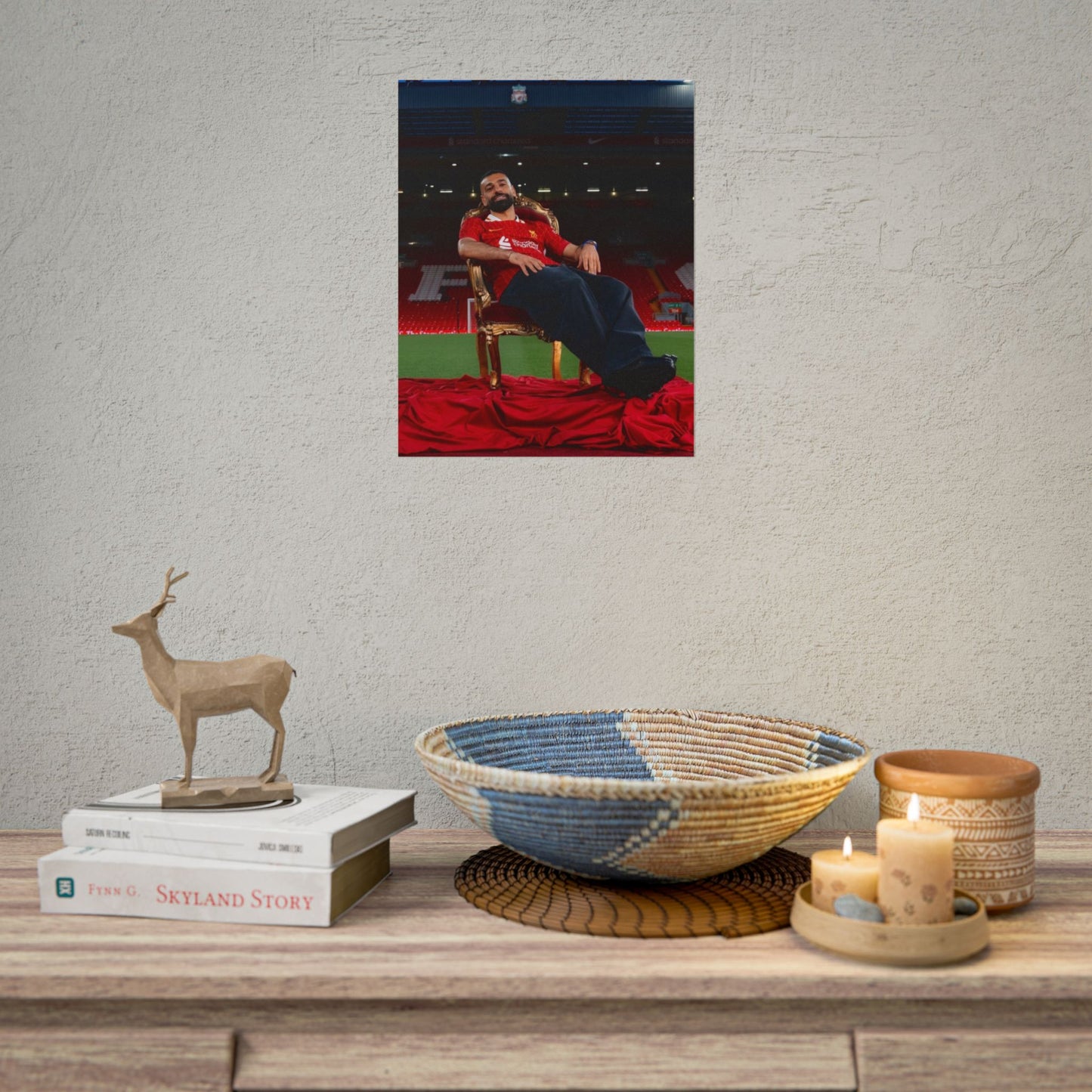 Mo Salah Throne Poster