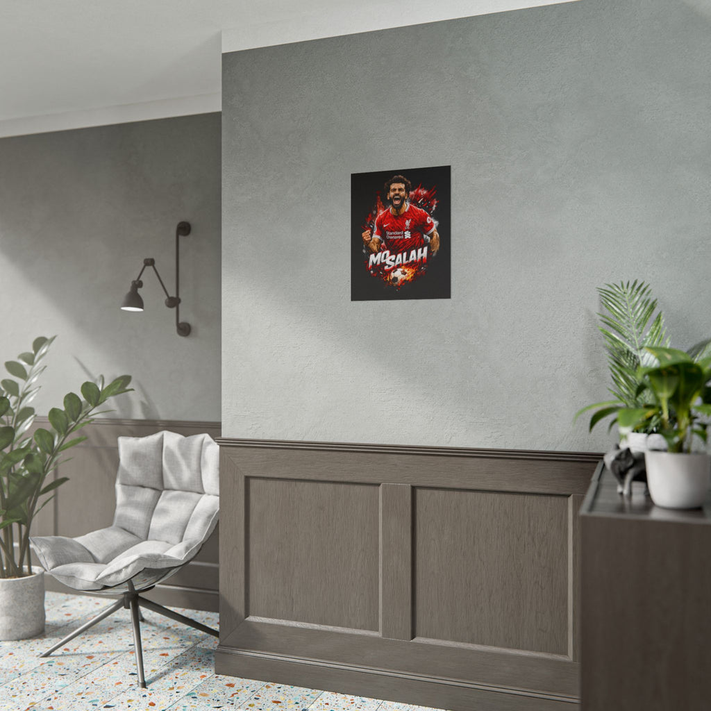Mohamed Salah Football Poster — Rolled Soccer Wall Art