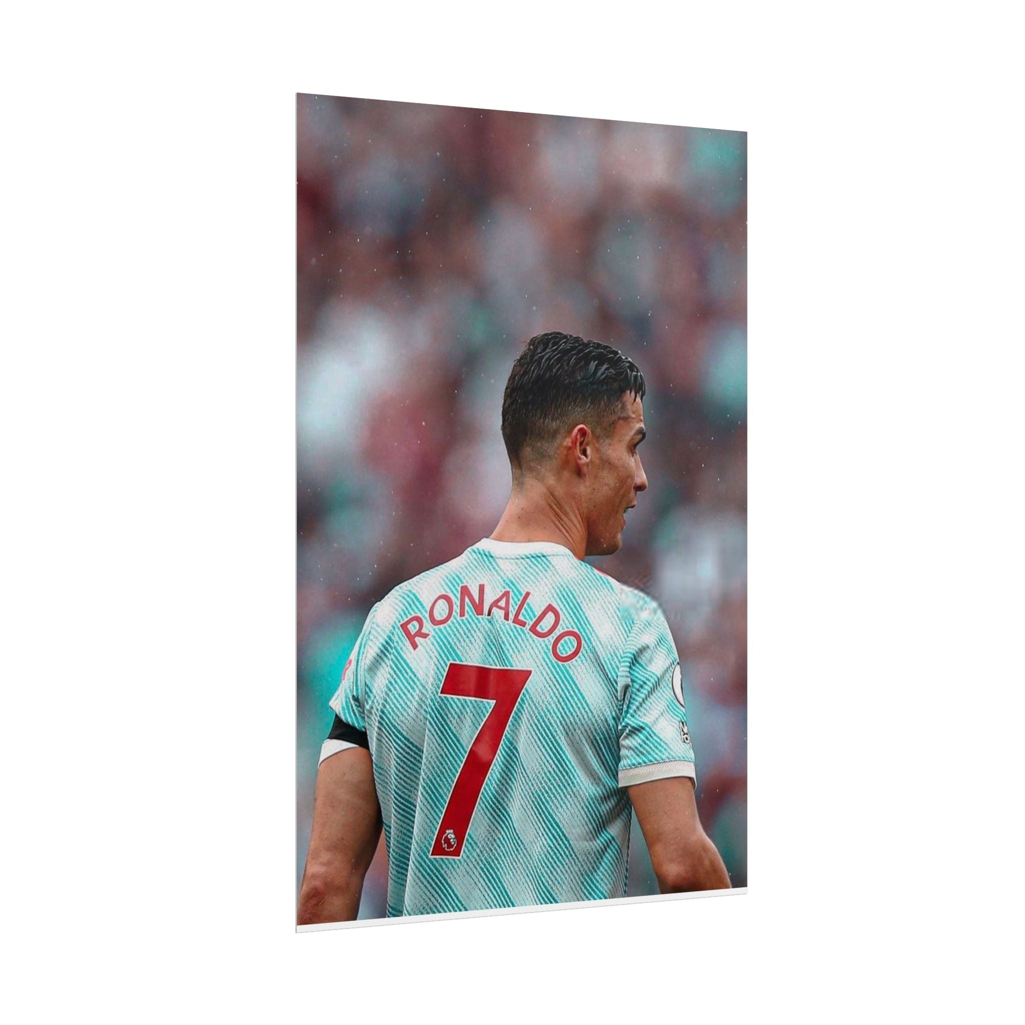 Cristiano Ronaldo Soccer Star Jersey Poster - Number 7 Back View Rolled Print