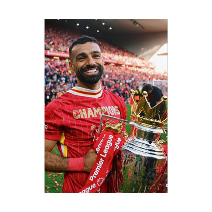 Mo Salah Premier League Champion 24/25 Poster