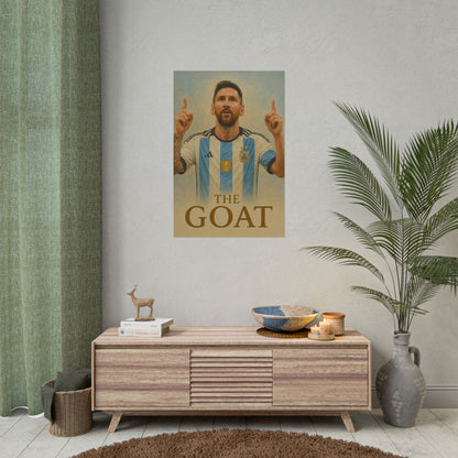 Lionel Messi "The GOAT" Poster