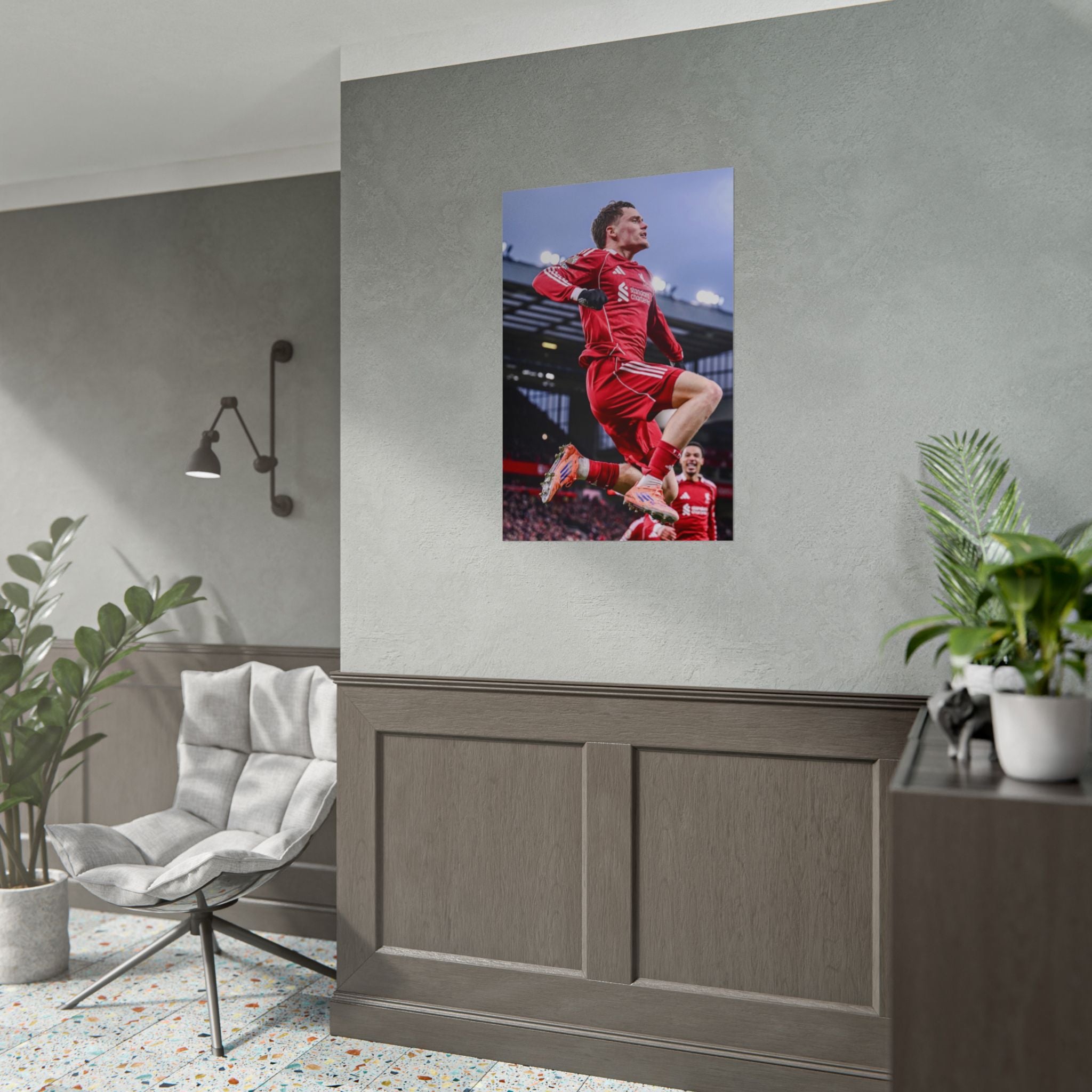 Florian Wirtz - Liverpool Football Star Action Poster