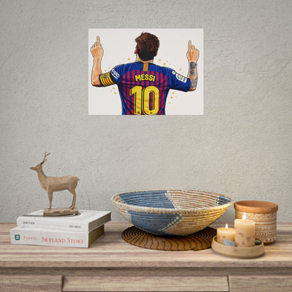 Lionel Messi Celebration Poster