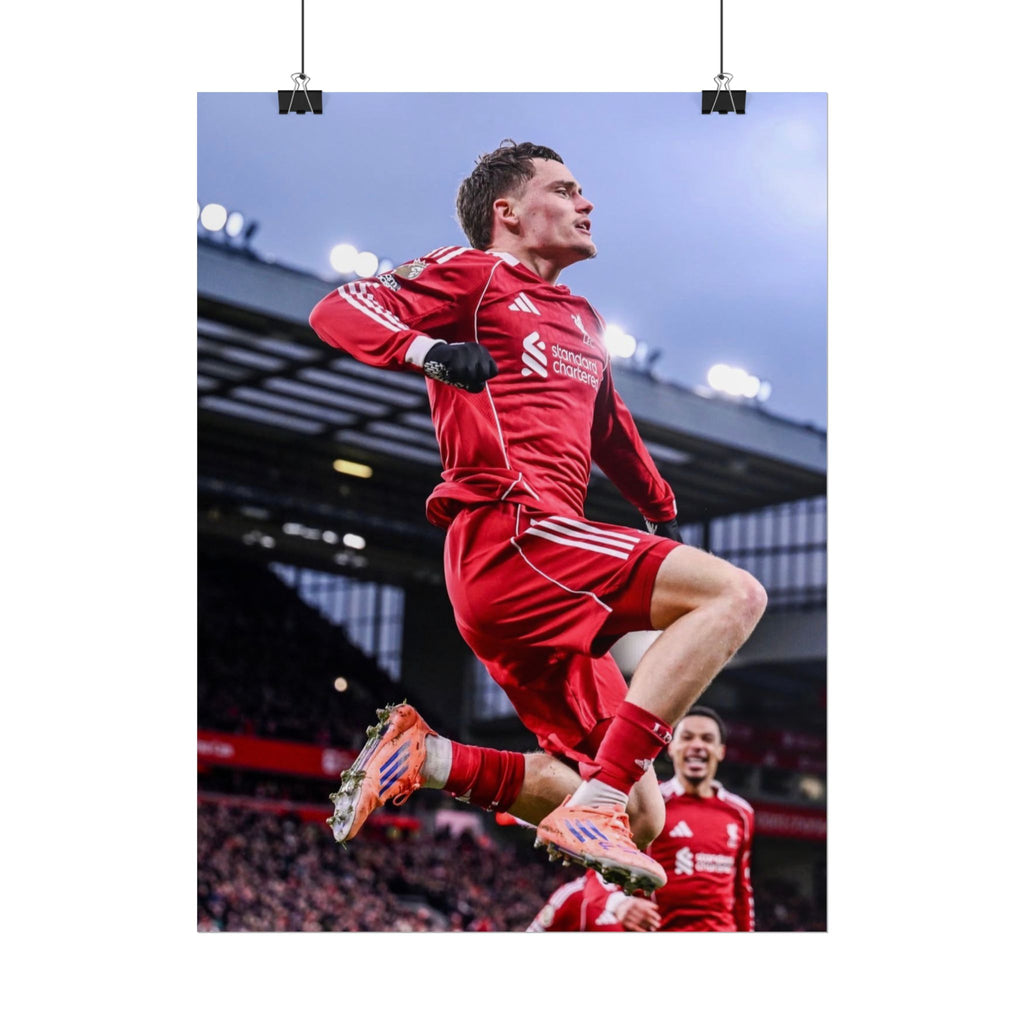 Florian Wirtz - Liverpool Football Star Action Poster