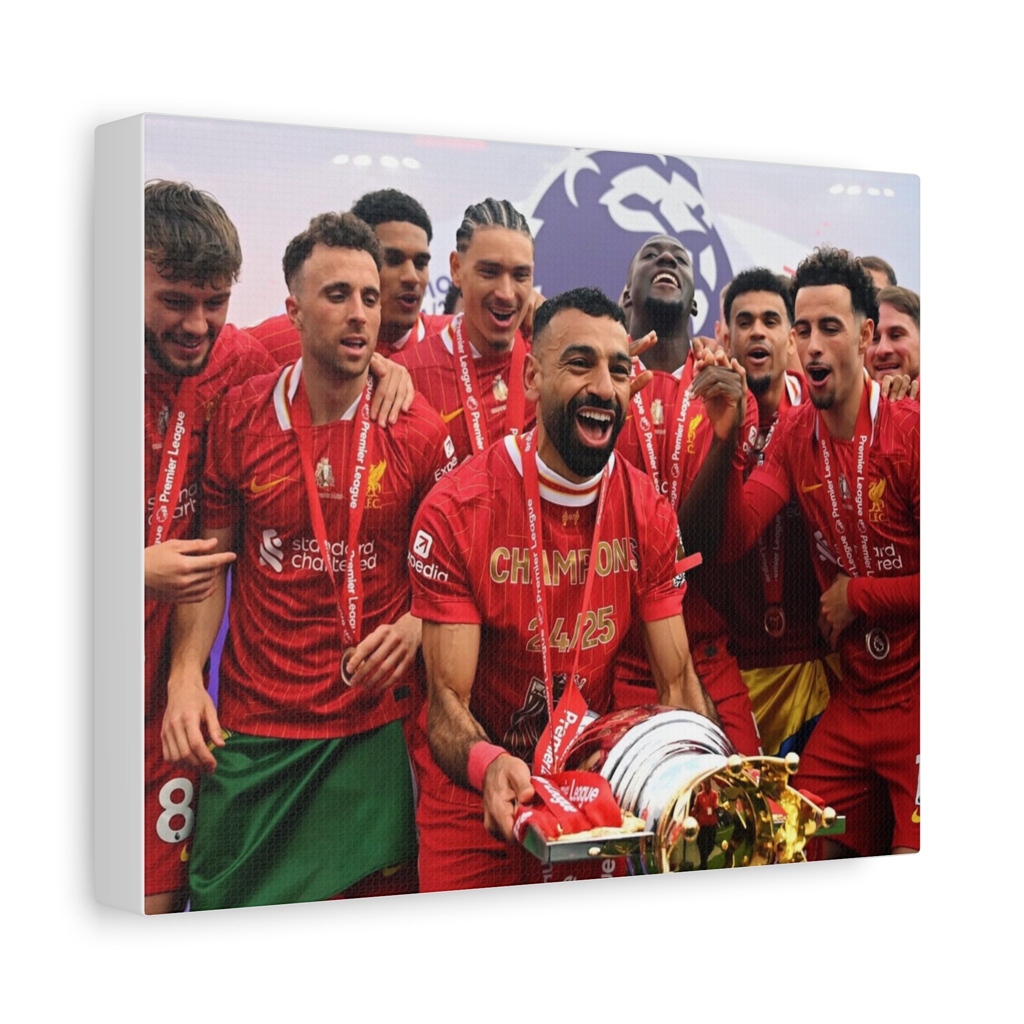 Liverpool Premier League Champions Celebration Matte Canvas Print