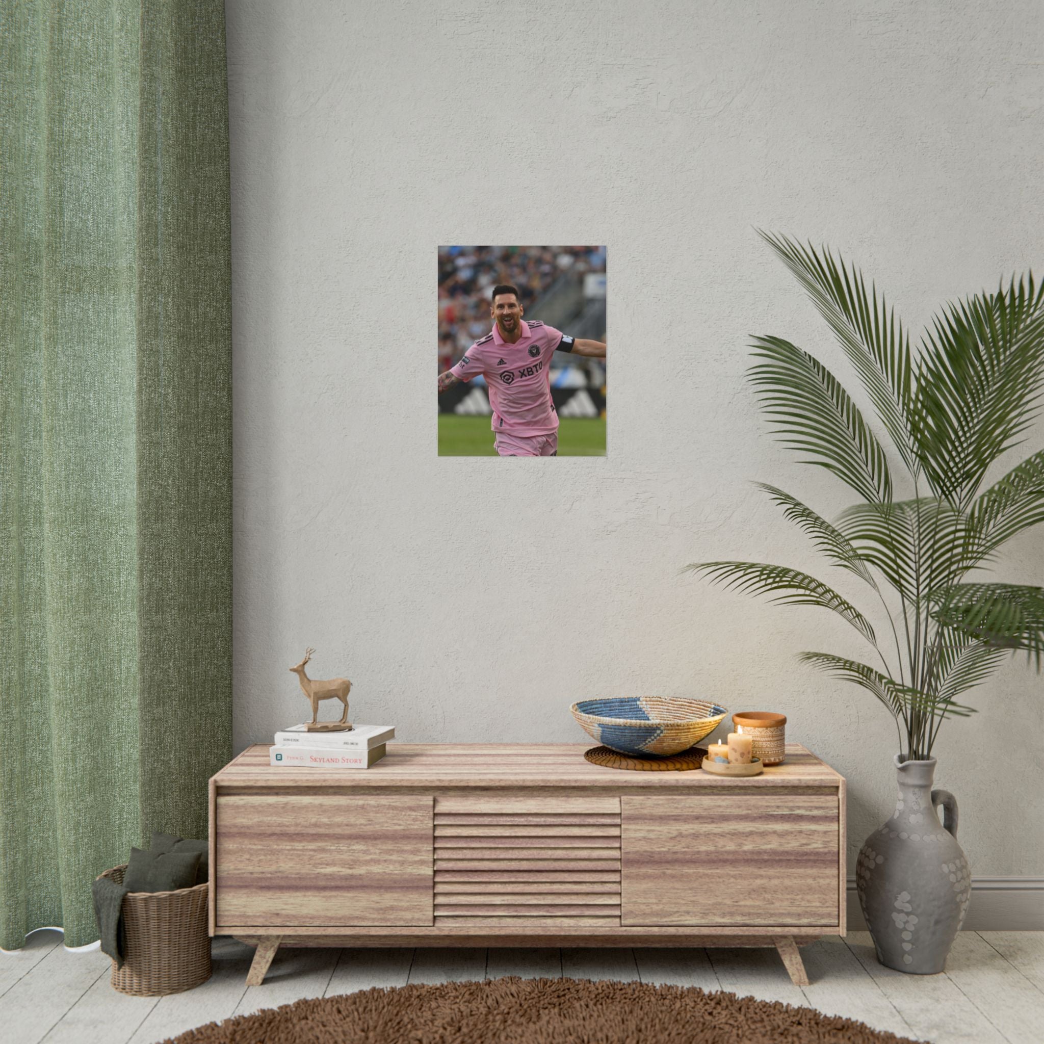Lionel Messi Inter Miami Soccer Star Action Poster — Rolled Sports Poster