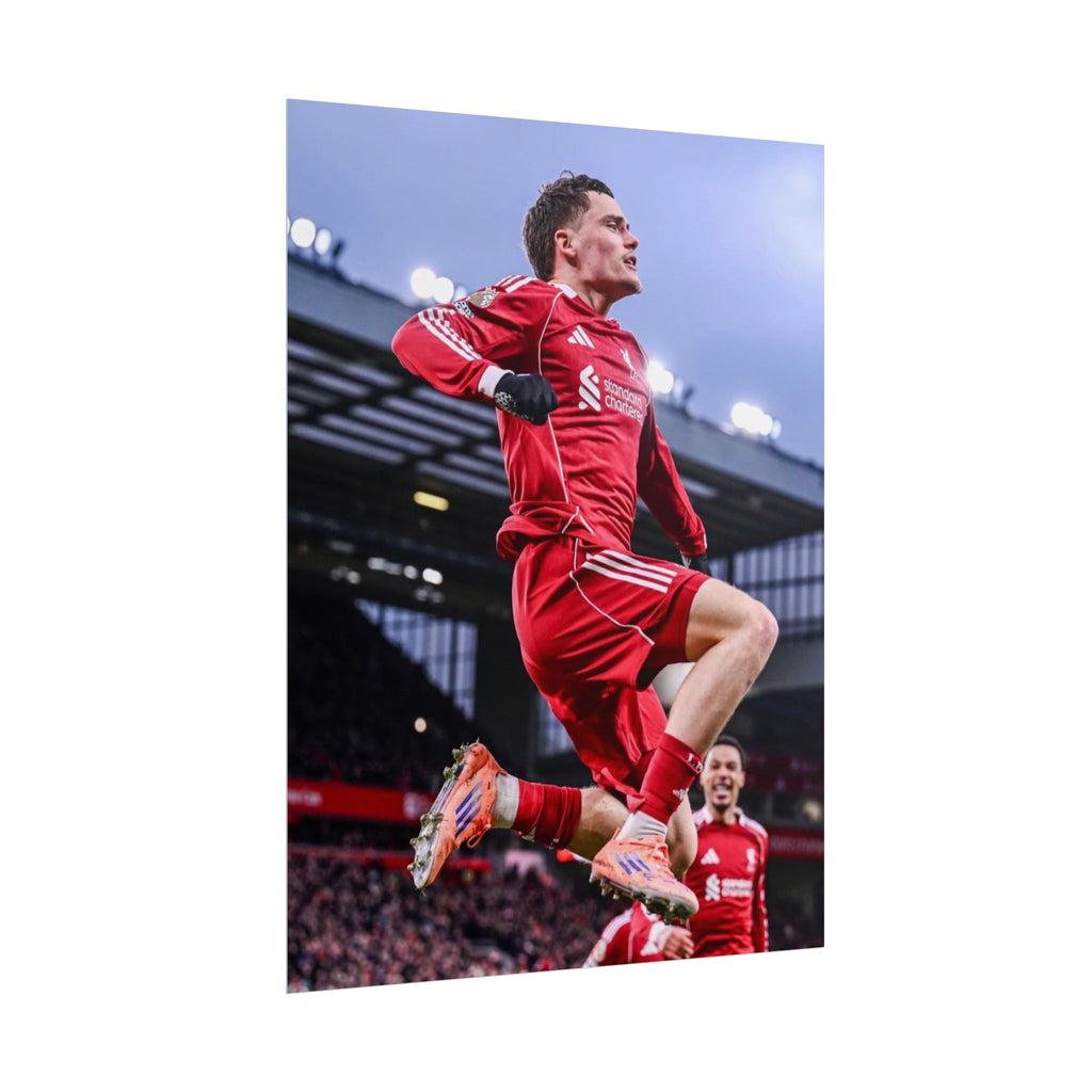 Florian Wirtz - Liverpool Football Star Action Poster