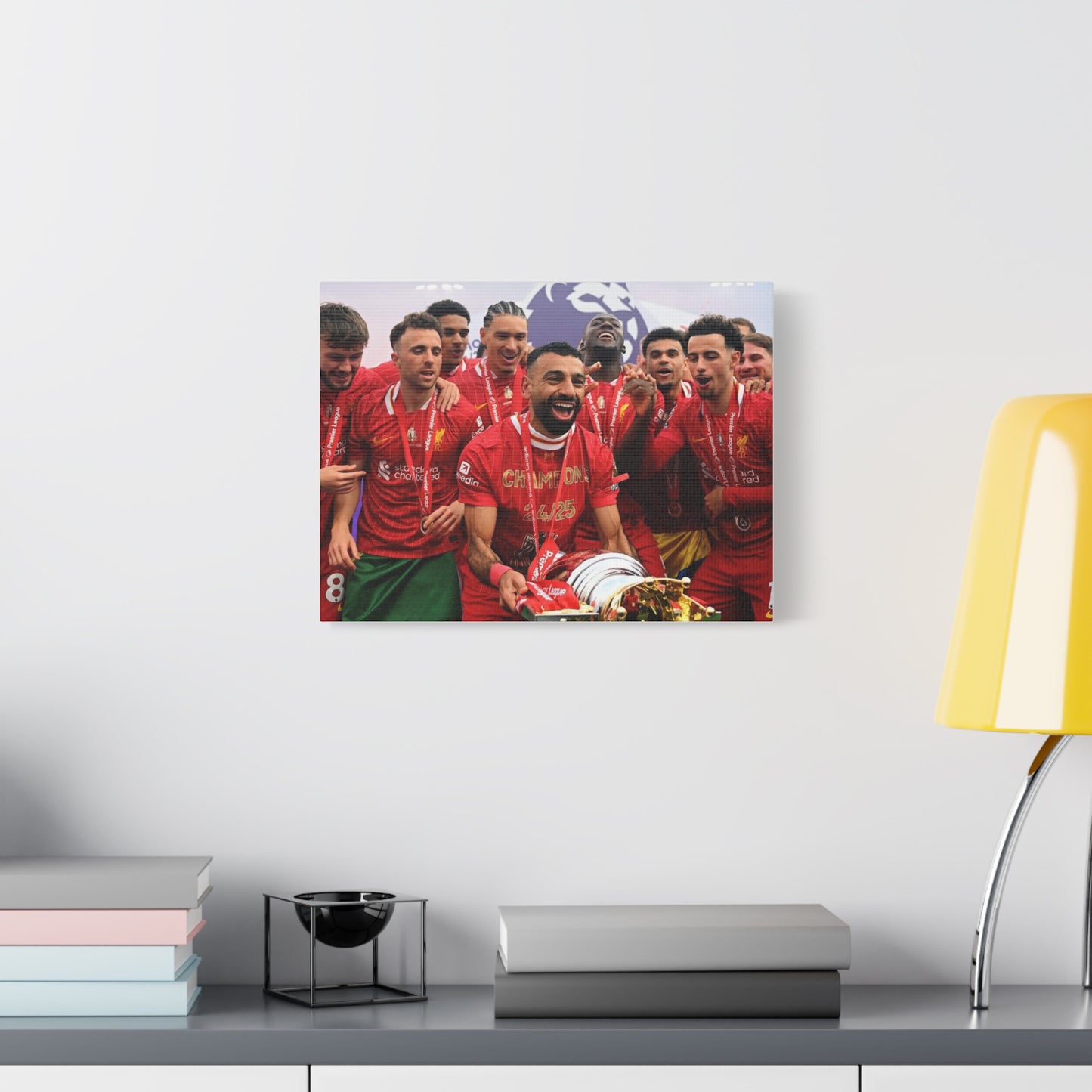 Liverpool Premier League Champions Celebration Matte Canvas Print