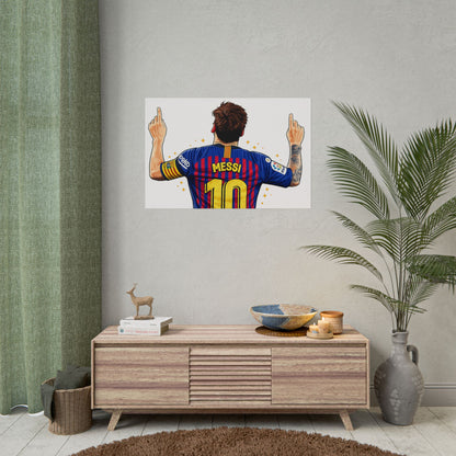 Lionel Messi Celebration Poster