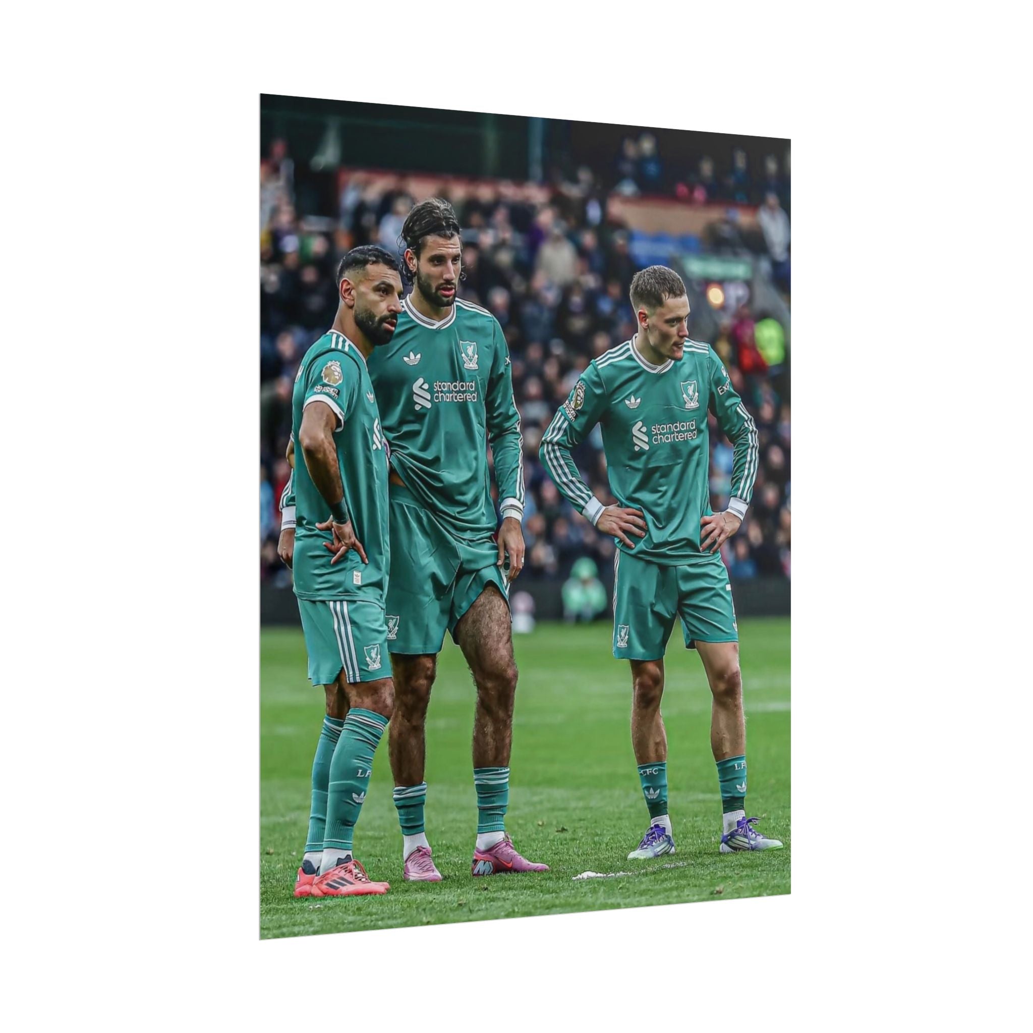 Salah, Wirtz & Szoboszlai Photo Poster - Rolled Liverpool FC Action Print