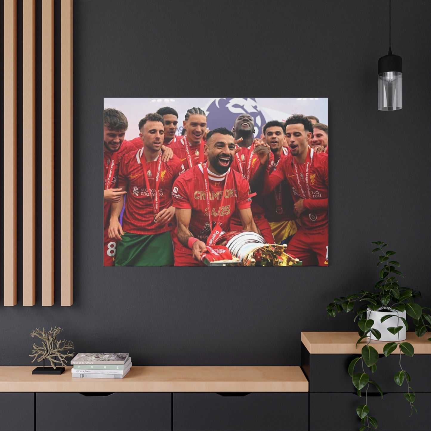 Liverpool Premier League Champions Celebration Matte Canvas Print